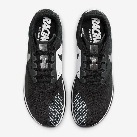 Nike Rival Waffle 6 Black White Cross Country Running DX7998-001 Men's Size 8 - Picture 5 of 7